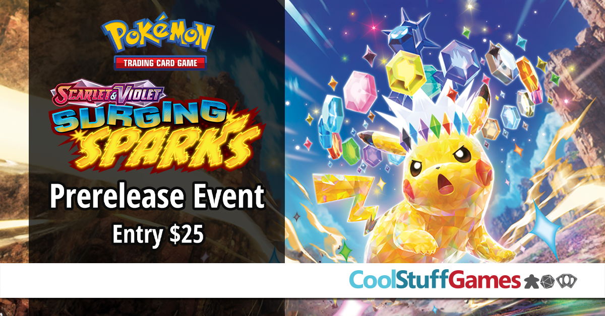 Pokemon Surging Sparks Prerelease