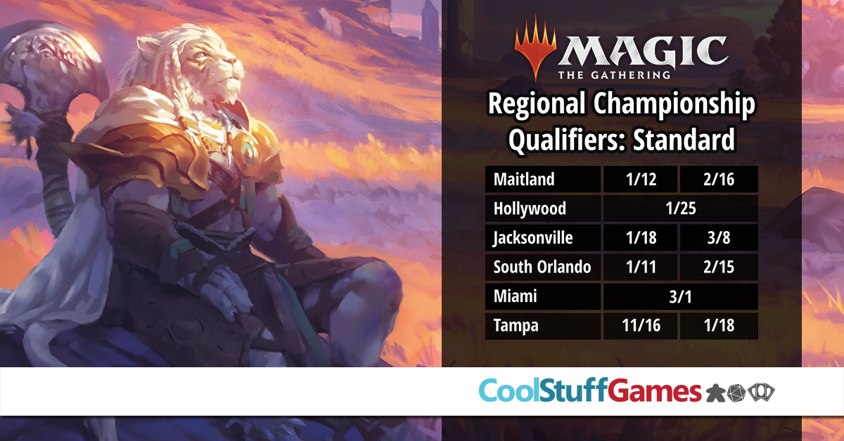 SCG CON Magic: the Gathering 2-Slot Standard Regional Championship Qualifier at CoolStuffGames – Miami