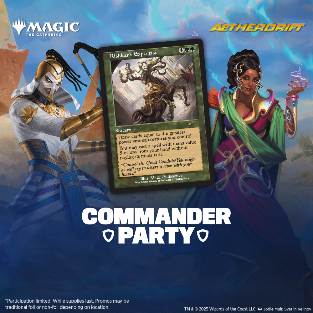 Aetherdrift Commander Party